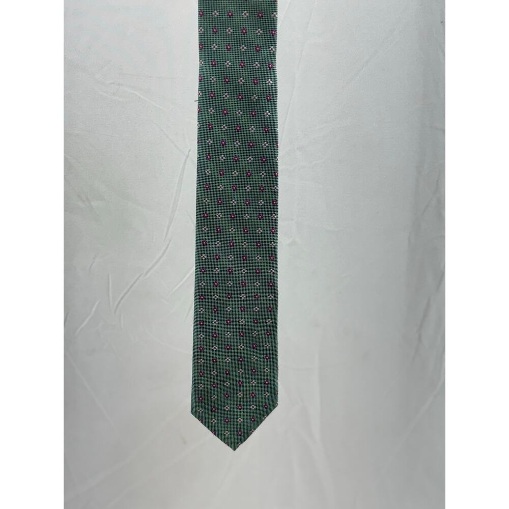 Boys IMANI green and pink tie